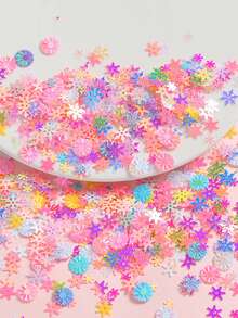 50g/100g/200g/500g Random Color Reflective Iridescent Sequins Cream Glue For DIY Phone Case, Necklace, Earrings, Bracelet, Decoration, Jewelry Making Resin Crafts