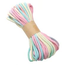 beadia 10m Cuerda trenzada degradada, cuerda de fibra de poliéster - Colores vibrantes, 4mm de diámetro, duradera, adecuada para embalaje de regalos, joyería, manualidades DIY, decoración del hogar, accesorios de embalaje de regalos - cable - Ver 22