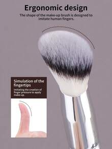 MAANGE 1pc/2pcs/7pcs Professional Concealer Brush With Mini Tilt Brush Head,Nose Contour Brush For Concealing,For Powder Liquid And Cream,With Paper Case,For Daily Makeup On Face