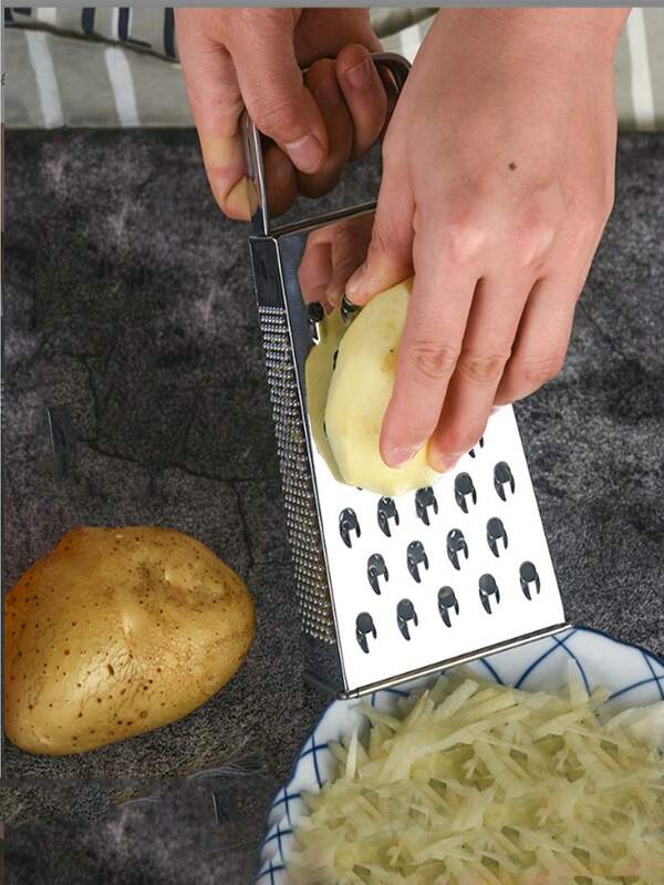 Rebanador de verduras multifuncional de cocina de cuatro lados de acero inoxidable de 6 pulgadas