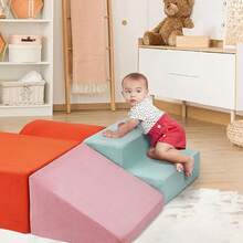 Set de 6 Bloques de Escalada de Espuma Impermeables para Niños, Juguetes de Escalada Ligeros para Gimnasio Selva Interior, Juego Activo de Espuma para Bebés - Multicolor - Ver 3