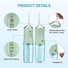 LÈRFM 1 Piece Electric Tooth Rinser, Home Teeth Cleaner, Oral Care, Water Spray, Flosser - Multicolor - View 4