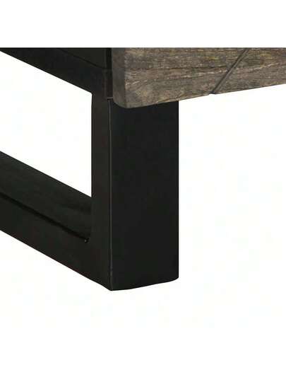 VidaXL Coffee Tafel 80x50x40 Cm Solid Mango Wood Zwart view 9