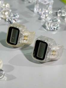 1 قطعة عداد خاتم شفاف لامع للعد الإلكتروني لخرز الصلاة في الشرق الأوسط والعالم العربي، عداد خاتم رقمي مريح للتخفيف من التوتر، مناسب لعد الصلاة والحياكة والأعمال والجولف وغيرها - متعدد الألوان - مشاهدة 10