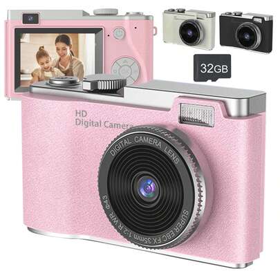 高清迷你相机视频录制，附赠数码相机礼品玩具，数码相机免费赠送2张贴纸