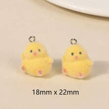 2/5 mặt dây chuyền hình thỏ bằng nhựa nhiều màu thời trang và quyến rũ, thích hợp để làm hoa tai, vòng cổ, vòng tay, móc khóa, phụ kiện, quà tặng ngày lễ DIY - Nhiều màu - Xem 7