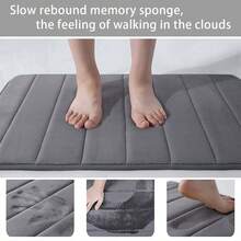 Juego de 4 piezas de alfombras de baño a rayas, juego de alfombras de baño absorbentes y antideslizantes, alfombra de piso de bañera, alfombra de dormitorio, alfombra de habitación, alfombra de baño antideslizante, alfombra lavable, alfombra de dormitorio, alfombra de entrada exterior, accesorios de baño, alfombra de piso cuadrada, suave y cómoda