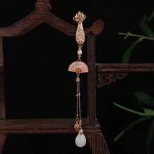 8pcs Chinese Style Zinc Alloy Qipao Decorations, Tassels Brooch, High-End Peony & Double Happiness Chinese Hanfu Accessories Dress Accessories Pin For Clothes Bag Charm School Office Accessories Shirts Jacket Jewelry Christmas Halloween Clothes Pin Funny Cute Teacher Gifts Costume Accessories Bag Charms