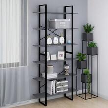 vidaXL Hochregal Grau 100x30x210 Cm Massivholz Kiefer - Grigio - Visualizzare 1