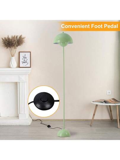 Alpinaluz Nordic Vloer Lamp Groen "Flowerpot" Inspiration Parabolic Base, E27 Socket Living Room, Dining Bedroom view 8