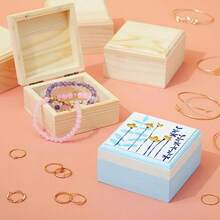 Natural Wooden Treasure Chest With Safety Latch - Stackable, Suitable For DIY Crafts, Pirate Party Favors, Wedding Decorations, Gift Boxes - Customizable Paint, Stains, Varnish - Great For Scavenger Hunts And Themed Events, Treasure Chests, Themed Party Supplies, Classic Wooden Appearance, Stackable Storage, Sturdy Construction, Craft Supplies, Crafting Enthusiasts