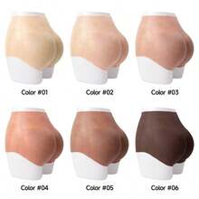 1 件装女士内裤硅胶短臀部和臀部人造开裆硅胶提臀塑身器硅胶臀部塑身裤 - 彩色 - 查看 3