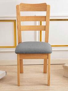 1 tấm bọc ghế đàn hồi Jacquard chống thấm nước, dày dặn, chống trượt, dùng cho ghế ăn, phòng ngủ, phòng khách, ngoài trời, văn phòng, nhà bếp, vỏ bọc ghế chống bẩn cho thú cưng, vỏ bọc ghế chống bụi, trang trí nhà cửa mùa thu, ghế và vỏ đệm ghế - Màu Xám nhạt - Xem 4