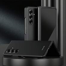 حافظة هاتف كاملة الجسم بتشطيب مطفي متوافقة مع Galaxy Z Flip3/4/5/6/7/7FE، Z Fold3/4/5/6/7، حافظة هاتف ذات موحد اللون أنيق للخريف، حافظة هاتف Fold7 متعددة الاستخدامات عالية الجودة، حافظة هاتف W26 بألوان البنفسجي/الأسود/الوردي/الأزرق، حافظة هاتف شخصية