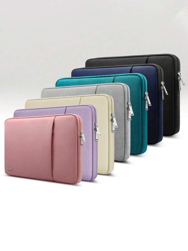 TECOOL 1 pezzo Custodia protettiva per laptop compatibile con MacBook 13,5 14 15,6 16 pollici Pro Air, HP Notebook e altri marchi di laptop, in poliestere impermeabile con tasca, borsa per laptop