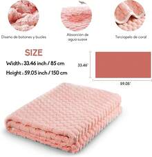 Toalla de baño Extra Grande:33.5*59 Pulgadas Toalla de baño súper Absorbente, Secado rápido, Ligero y Adecuado para baño, natación, Playa, Camping, Gimnasio - Rosa - Ver 5