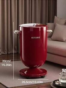 1 pieza Papelera con tapa de diseño de gato de dibujos animados de dopamina, papelera móvil de doble compartimento delgada, papelera de basura de alta gama con estilo retro de gran capacidad para la sala de estar, dormitorio, cocina, oficina