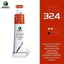 Marie's Oil Paints Premium 170ml (5.95-Oz) Tube, Titanium White, Professional All Colors, Oil Drawing Pigments For Canvas Painting, Artist Quality, Good Coverage, Excellent Tinting Strength, Ideal For Artist Beginner Adult Classroom Student - one-size - View 34