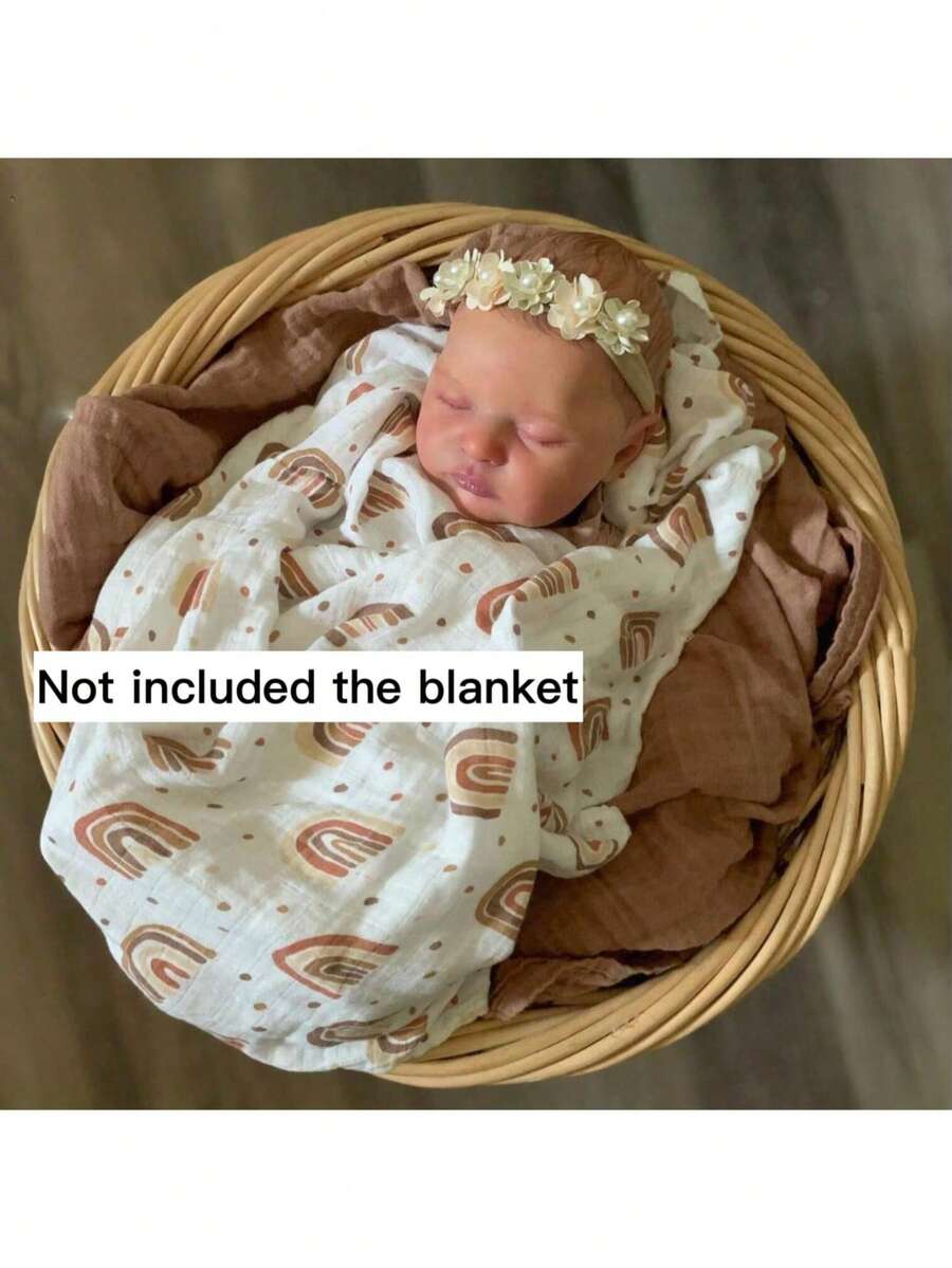 Muñeca bebé recién nacido Reborn de 50 cm (20 pulgadas) de vinilo suave con piel pintada en 3D y Body de tela, juguete realista de bebé niña durmiendo, regalo de princesa para niños de 3+ años