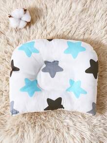 1 Piece Baby Pillow, Star Pattern Series - Soft & Comfortable For Newborns (0-6 Months)