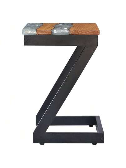 VidaXL Coffee Tafel 30x30x50 Cm Solid Teak Polyresin view 4