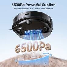 Lubluelu B40 Smart Navigation 6500Pa Robot Vacuum Cleaner And Mop App Control 14 No-Go Zones LiDAR Laser Navigation - UK Plug(220-240V) - View 2