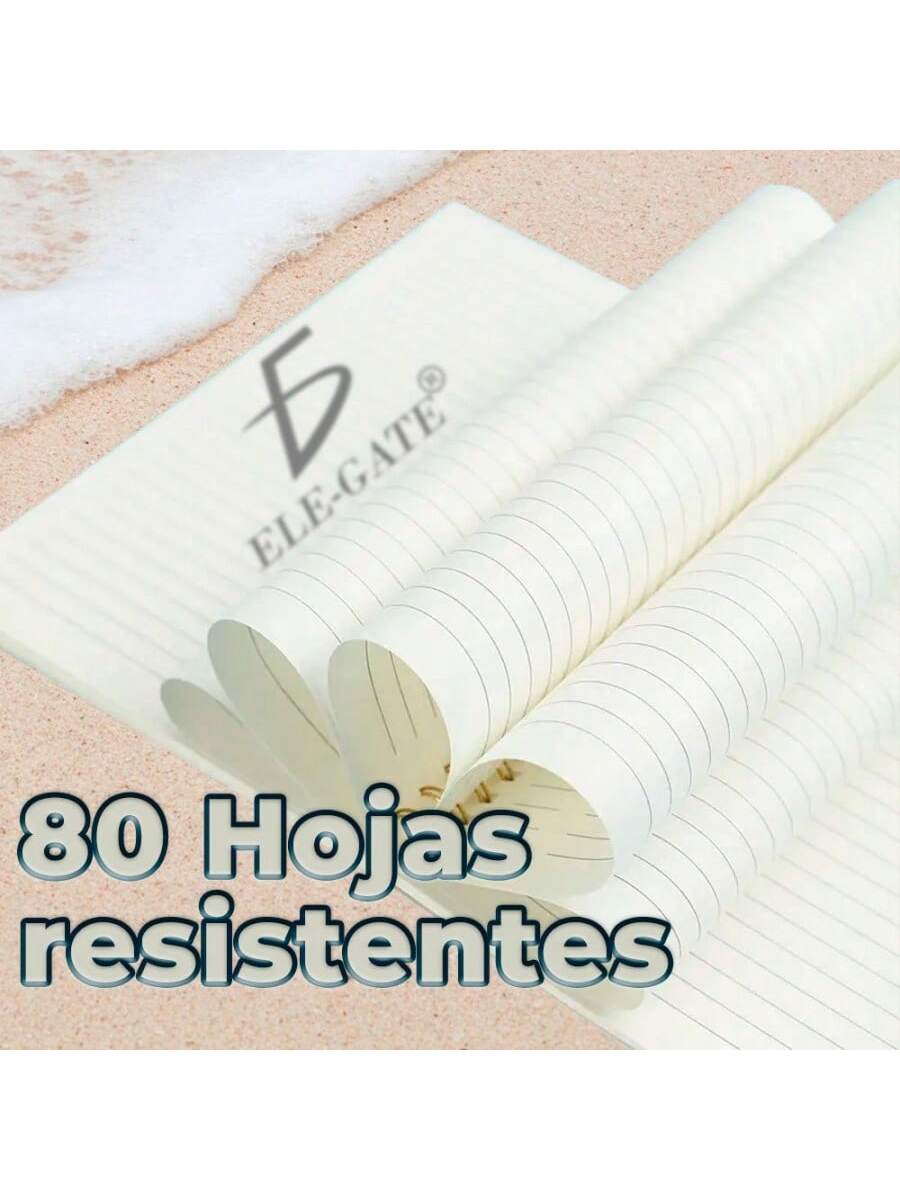 Cuaderno rayado A5 con portada náutica y espiral metálica