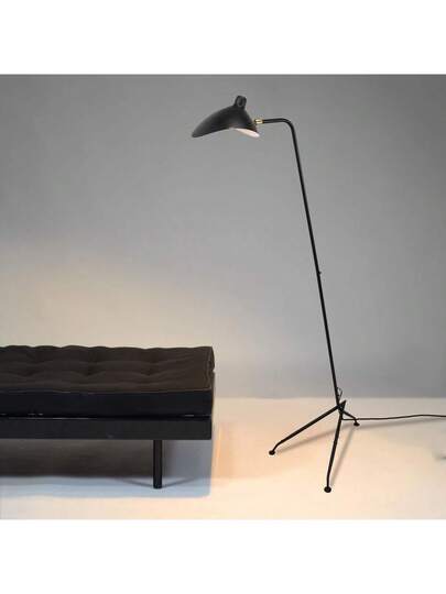 Alpinaluz Zwart Vloer Lamp Moderne Minimalist Nordic In Aluminum, Adjustable Shade, E27. view 2