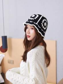 1pc Autumn/Winter New 5-Flower Bucket Hat, Fashion Versatile, Comfortable Fabric, Flattering, Suitable For Travel, Hiking, Shopping, Cycling, Gatherings And Various Occasions