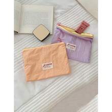 1pc Macaron Makeup, Bag Women's Portable Sanitary Napkin Storage Small Bag Storage Bag Change Bag For Fall Home Decor For Travel Storage Bag,Makeup Bag,Cosmetic Bag,Vacation Organizer,Large Capacity Makeup Organizer Makeup Case, For Lipstick, Brush, Skincare, Mobile Phone, Coin, Small Items, For Home,Gift,Vacation And Festival Halloween Christmas Multifunctional Use,Boho Vibes,For Holiday Beach, Bathroom Collection, Bedroom Collection, Large Capacity - Màu vàng - Xem 2