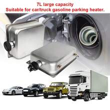 7L Stainless Steel Fuel Tank With Key, Parking Heater, Stainless Steel Oil Drum With Oil Level