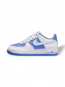 Nike Air Force 1 Low '白蓝 Beyond Gum'（GS） - 白色/藍色 - 查看 1