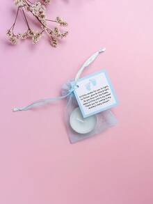 Bộ 50 đèn cầy Tealight dùng cho tiệc mừng em bé, tiệc rửa tội, tiệc tiết lộ giới tính cho bé trai (màu xanh) - Màu xanh lam - Xem 5