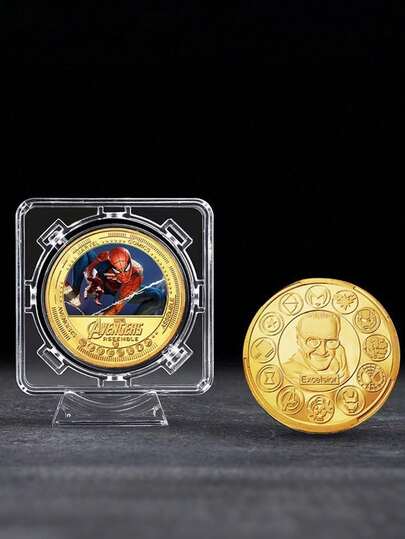 Colección de monedas de metal de superhéroes de los Vengadores, moneda conmemorativa con , , para fans, regalo de Navidad, regalos y decoración de recuerdos de la película