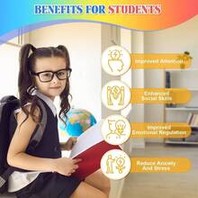 10 Espejos de Pared Pequeo Espejo de Manualidad 6x 4 Pulgadas Espejo de Plstico Preescolar a Prueba de Roturas de Nio Aula Doble Cara Cuadrado Esquina Redonda Colores Brillantes, 30 - 10 + Colores elegantes - Ver 7