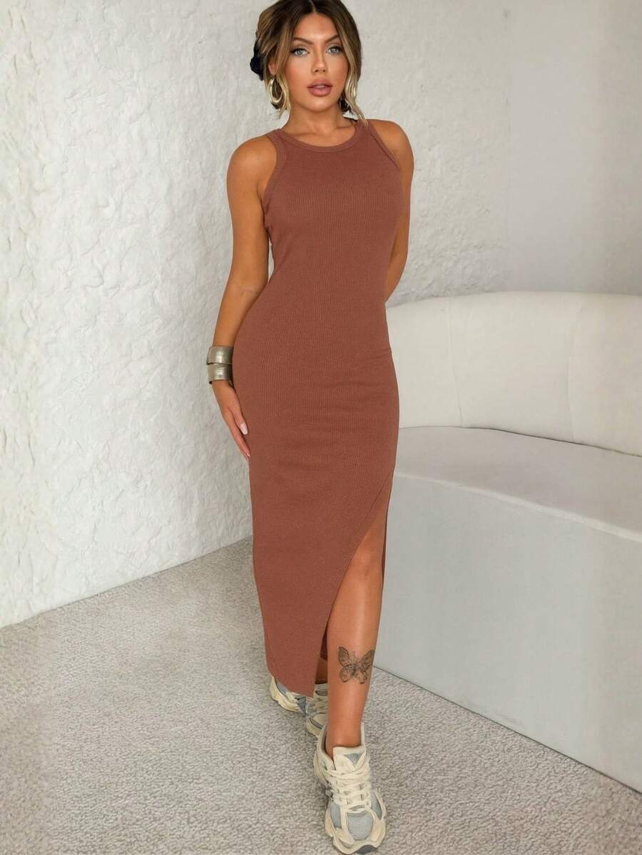 Women Dresses - Màu nâu Sô-cô-la - Xem 1