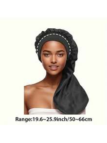 1 pieza Gorro de dormir de satén para mujeres, envoltorio de pelo largo, turbante de pelo extra grande, adecuado para cabello liso, rizado, trenzas y coletas, ideal para el hogar, dormir, maquillaje, unisex, gran regalo para mujeres