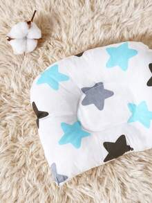 1 Piece Baby Pillow, Star Pattern Series - Soft & Comfortable For Newborns (0-6 Months)