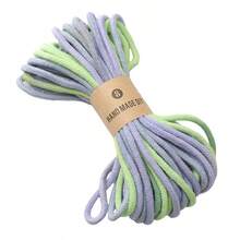 beadia 10m Cuerda trenzada degradada, cuerda de fibra de poliéster - Colores vibrantes, 4mm de diámetro, duradera, adecuada para embalaje de regalos, joyería, manualidades DIY, decoración del hogar, accesorios de embalaje de regalos - cable - Ver 8