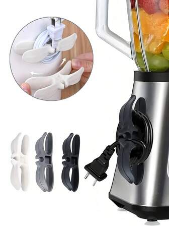 1pc Cord Organizer Clips/No Drill Wall Cable Management Kit For Desk/Home,Easy Installation,Waterproof & Reusable ﻿