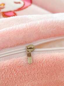 2-3 piezas Juego de ropa de cama Sanrio Hello Kitty/Kuromi/Cinnamoroll/Pochacco/My Melody, (1 Funda nórdica + 1/2 Funda de almohada), Funda nórdica de terciopelo de leche, Juego de ropa de cama cálido y suave para cama individual/doble, Adecuado para dormitorio de estudiante, dormitorio del hogar (Sin relleno)