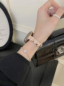 Advanced Sparkling Diamond Bracelet Strap Compatible With 38/40/41/42/44/45/46/49mm, Compatible With Apple Watch Strap Ultra/Se10/9/8/7/6/5/4/3/2/1