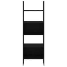 vidaXL Bücherregal Schwarz 60x35x180 cm Holzwerkstoff