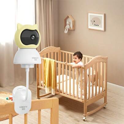  XIAOVV 3MP Baby Monitor With Baby Cry Detection, 360-Degree PTZ Remote Care