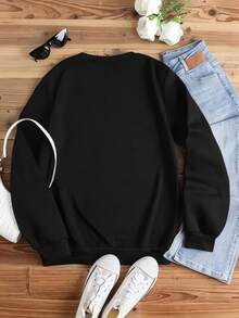 Women Sweatshirts - Black - View 1