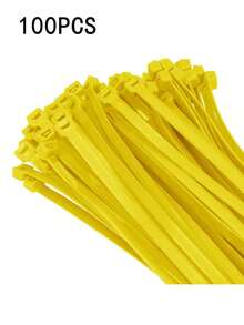 1 Packung mit 100 Stücke, 4 Zoll 3mm Nylon Gartenkabelbinder, selbstverriegelnd, Verdrehkabelbinder, Mehrzweck-Kabelbinder für Innen- und Außengärten