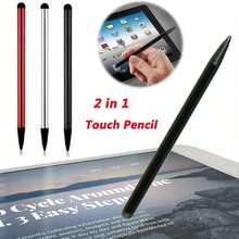 2/1pc Touch-Screen Pen,Black Silver Red Stylus Pens For Universal Touch Screen Devices , Smartphones,Tablet Computer - Multicolor - View 2