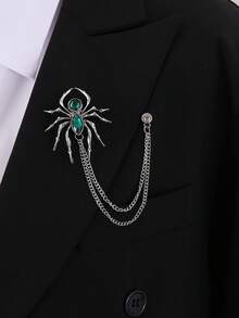 New Arrival Men's Personalized Suit Accessory Brooch, European And American Fashion Versatile Unique Spider Shaped Brooch - Spider Brooch - View 3