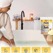 Detox Bath Salt 21 Ounces Epsom Salt With Natural Ginger And Lemon Essential Oils Plus Vitamin C In Pouch With Easy Press-Lock Seal (1 Oz/30g/Bag)