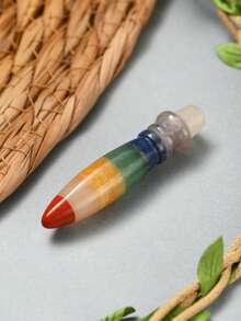 1/5/10/20 piezas Piedras de colores múltiples del Chakra Cuarzo natural pulido asimétrico Cuentas de energía de yoga para sanación del Chakra Accesorios para hacer joyas DIY